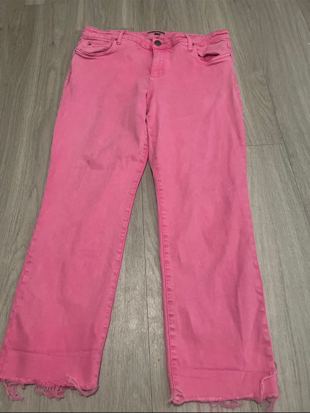 Kut from the Kloth Pink Wide-Leg Jeans